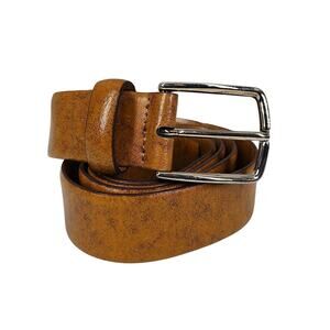 ZARA LEATHER BELT – SIZE 85CM (33-34) – MADE IN SPAIN – 40" TOTAL LENGTH – CLEAN